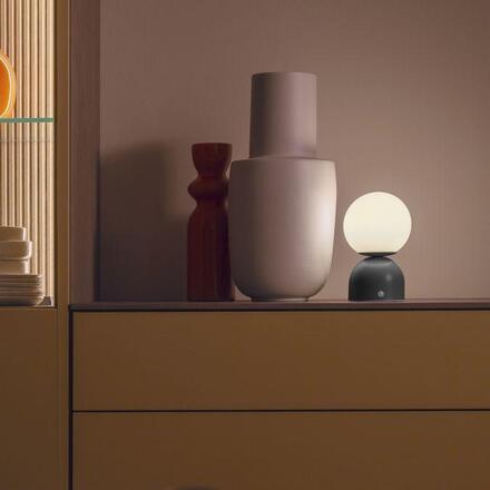 JUST LIGHT Kolekce Schöner Wohnen LED bateriové stolní svítidlo RUDI, černé, přes USB 3000-6000K