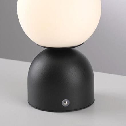 JUST LIGHT Kolekce Schöner Wohnen LED bateriové stolní svítidlo RUDI, černé, přes USB 3000-6000K