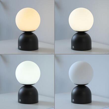 JUST LIGHT Kolekce Schöner Wohnen LED bateriové stolní svítidlo RUDI, černé, přes USB 3000-6000K
