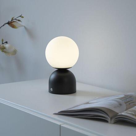 JUST LIGHT Kolekce Schöner Wohnen LED bateriové stolní svítidlo RUDI, černé, přes USB 3000-6000K