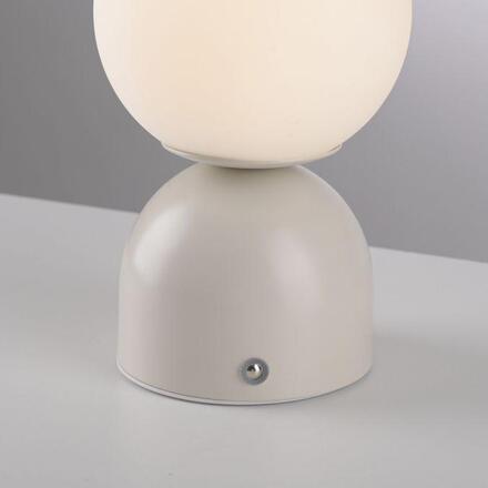 JUST LIGHT Kolekce Schöner Wohnen LED bateriové stolní svítidlo RUDI, písková barva, přes USB 3000-6000K