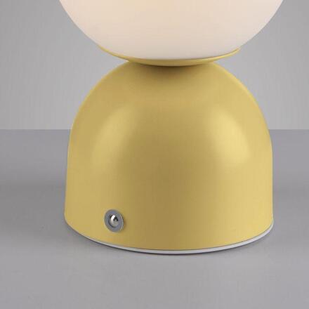 JUST LIGHT Kolekce Schöner Wohnen LED bateriové stolní svítidlo RUDI, inspirováno květy, USB 3000-6000K