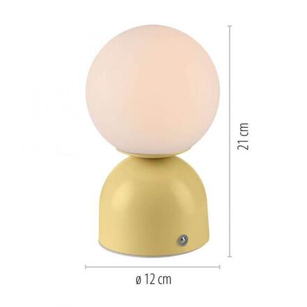 JUST LIGHT Kolekce Schöner Wohnen LED bateriové stolní svítidlo RUDI, inspirováno květy, USB 3000-6000K