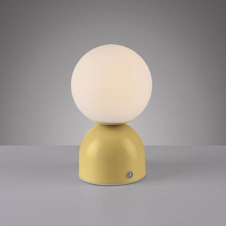 JUST LIGHT Kolekce Schöner Wohnen LED bateriové stolní svítidlo RUDI, inspirováno květy, USB 3000-6000K