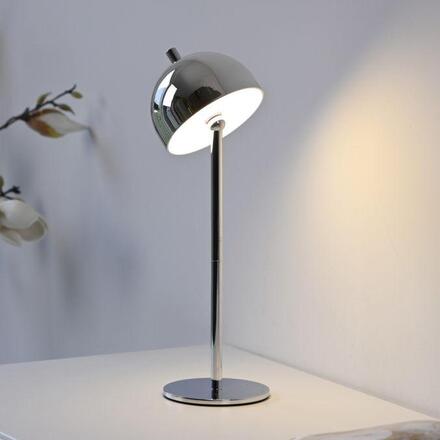 JUST LIGHT Kolekce Schöner Wohnen LED bateriové stolní svítidlo BELLIS, chrom, nabíjecí přes USB 3000K