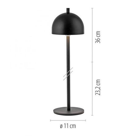 JUST LIGHT Kolekce Schöner Wohnen LED bateriové stolní svítidlo BELLIES, černé, nabíjecí přes USB 3000K