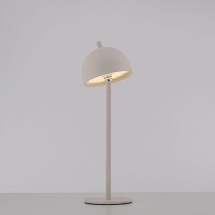 JUST LIGHT Kolekce Schöner Wohnen LED bateriové stolní svítidlo BELLIES, písková barva, nabíjecí, USB 3000K