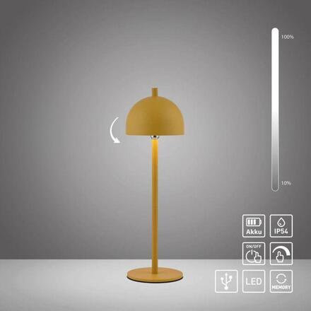 JUST LIGHT Kolekce Schöner Wohnen LED bateriové stolní svítidlo BELLIES, inspirováno květy, 3000K