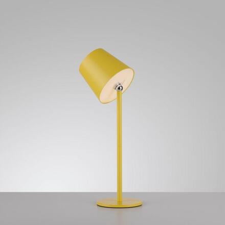 JUST LIGHT Nabíjecí svítidlo na láhev, s přídavnou nohou, žlutá 3000K