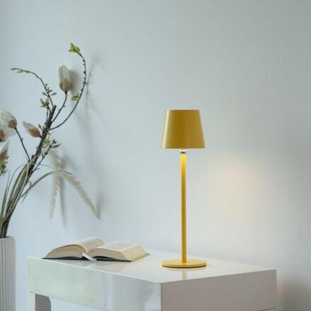 JUST LIGHT Nabíjecí svítidlo na láhev, s přídavnou nohou, žlutá 3000K