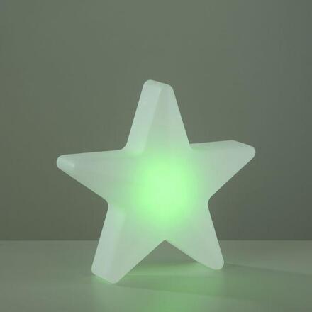 JUST LIGHT LED bateriové svítidlo AKKU-STAR, bílá, malé, venkovní, IP44, nabíjecí přes USB RGB/6000K