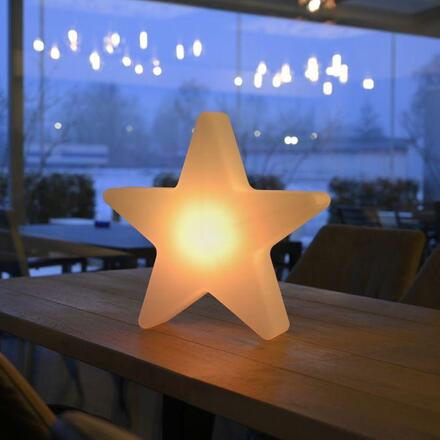 JUST LIGHT LED bateriové svítidlo AKKU-STAR, bílá, malé, venkovní, IP44, nabíjecí přes USB RGB/6000K