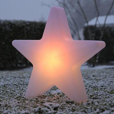 JUST LIGHT LED bateriové svítidlo AKKU-STAR, bílá, velké, venkovní IP44, nabíjecí přes USB RGB/6000K