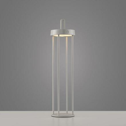 JUST LIGHT LED stolní lampa na baterie mobilní 50cm dotykový stmívač IP44 zahradní svítidlo 2700K LD 19301-40