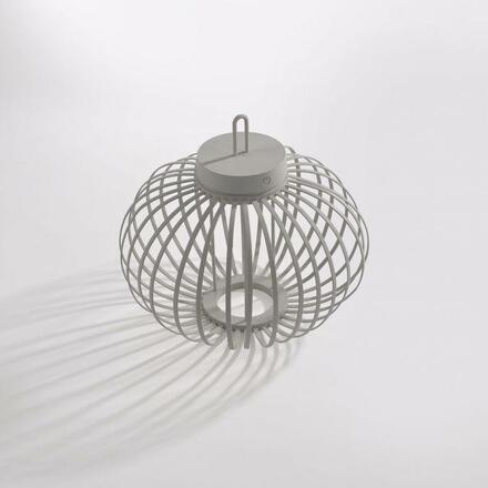 JUST LIGHT LED stolní lampa průměr 36cm moblní na baterie USB IP44 stmívatelné dotykem 2700K LD 19304-40