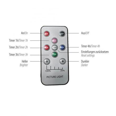 JUST LIGHT LED nástěnné svítidlo na baterie AKKU-CHIA, černé, 3000K