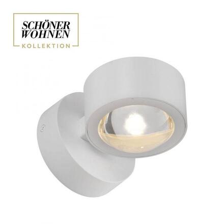 JUST LIGHT Kolekce Schöner Wohnen LED nástěnné svítidlo CHIA, bílé, Up- & Down Light 3000K