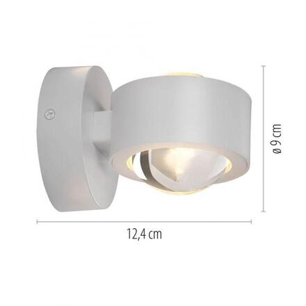 JUST LIGHT Kolekce Schöner Wohnen LED nástěnné svítidlo CHIA, bílé, Up- & Down Light 3000K