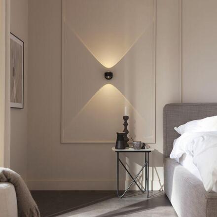 JUST LIGHT Kolekce Schöner Wohnen LED nástěnné svítidlo CHIA, černé, Up- & Downlight 3000K