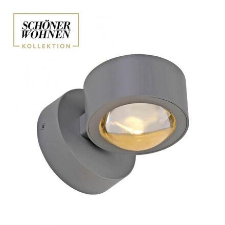 JUST LIGHT Kolekce Schöner Wohnen LED nástěnné svítidlo CHIA, stříbrná, Up- & Downlight 3000K