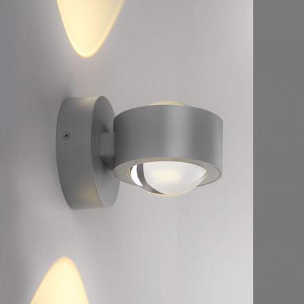 JUST LIGHT Kolekce Schöner Wohnen LED nástěnné svítidlo CHIA, stříbrná, Up- & Downlight 3000K