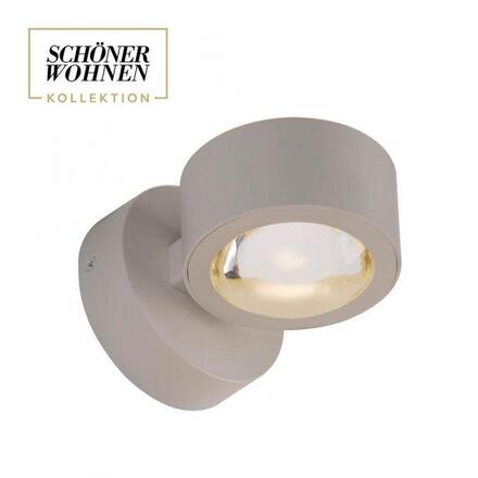 JUST LIGHT Kolekce Schöner Wohnen LED nástěnné svítidlo CHIA, písková barva, Up- & Downlight 3000K