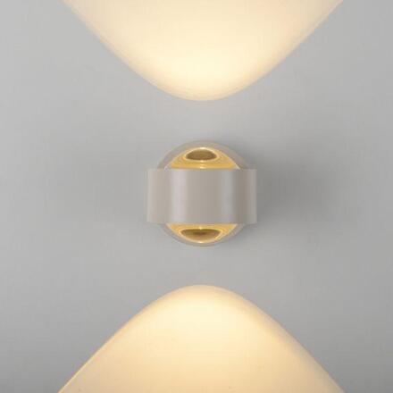 JUST LIGHT Kolekce Schöner Wohnen LED nástěnné svítidlo CHIA, písková barva, Up- & Downlight 3000K