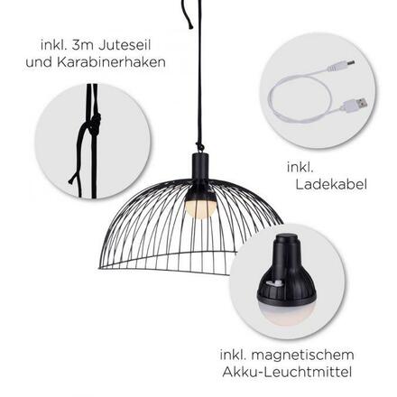 LEUCHTEN DIREKT is JUST LIGHT LED závěsné svítidlo, vč. dálkový ovladač, stmívatelné, moderní RGB změna barev RGB+3000K
