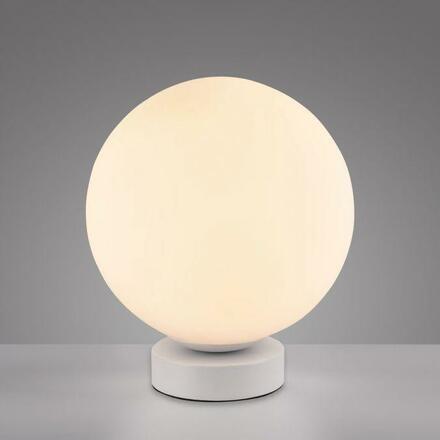 JUST LIGHT LED stolní lampa, koule, bílé, Smarthome, stmívatelné, dálkový ovladač s aplikací Tuya RGB, 2700-5000K