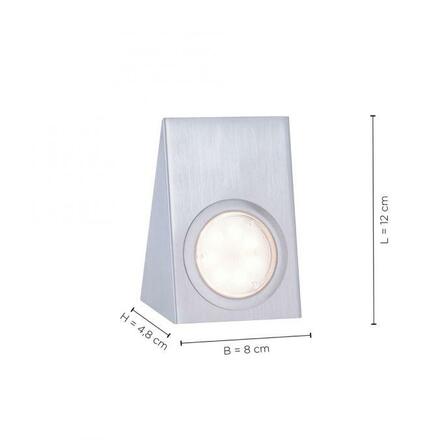 LEUCHTEN DIREKT is JUST LIGHT LED skříňkové svítidlo, ocel, 3-ramenné, klínovité, moderní 3000K 84111-55-3