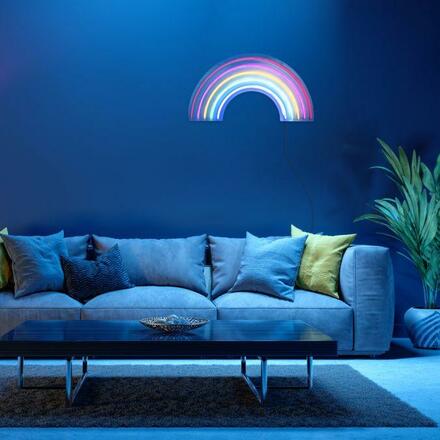 LEUCHTEN DIREKT is JUST LIGHT LED nástěnné svítidlo motiv duhy vícebarevné USB šňůrový vypínač dekorativní LD 85024-70
