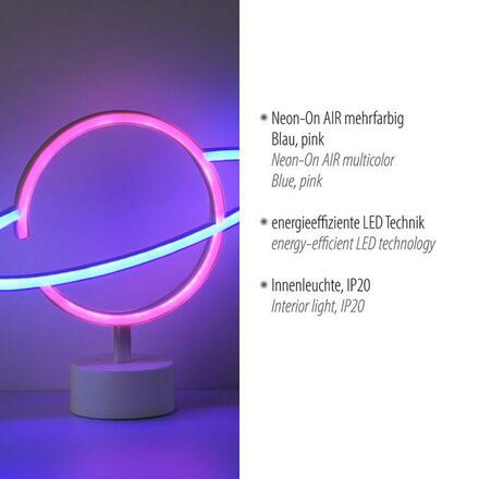 LEUCHTEN DIREKT is JUST LIGHT LED stolní lampa dekorační vícebarevný motiv na baterie s vypínačem LD 85029-70