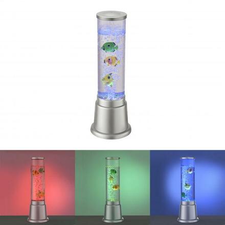 LEUCHTEN DIREKT is JUST LIGHT LED vodní sloupec, stříbrná, průměr 12,5cm, dekorativní RGB LD 85127-21