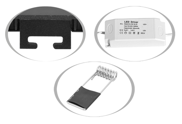 Ecolite SMD panel 17x17cm 12W CCT IP44 960lm LED-WSQ-CCT/12W/BI