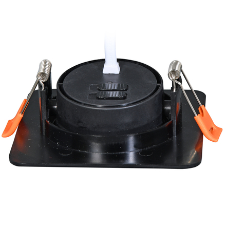 Ecolite SMD čtverec 9cm výklopný max.7W IP20 560lm CCT černá LED-YL202/7W/CCT/CR