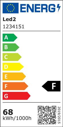 LED2 1234151 ROTO 60, W 40-60+8 2700K/3200K/4000K