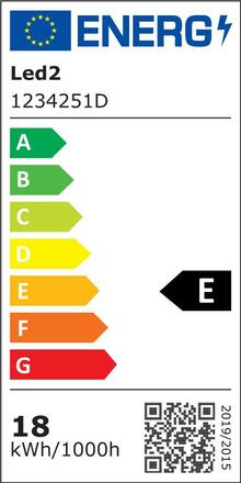 LED2 1234251D MIRA 25, W DIM 18W 3CCT 3000K/4000K/5700K