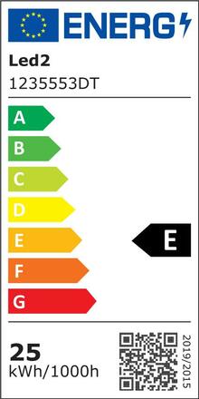 LED2 1235553DT KAPA ON 19, B TRIAC DIM 25W 3000K/3500K/4000K stropní černá