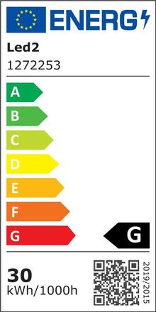 LED2 1272253 MILO 40, B 30 2CCT 3000K/4000K STROPNÍ ČERNÉ