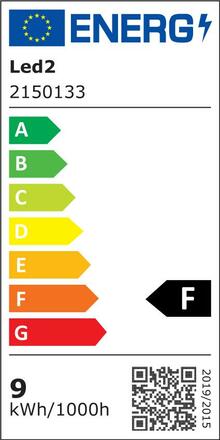 LED2 SPOT A, B ZÁPUSTNÉ ČERNÉ 3000K 2150133