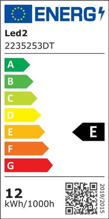 LED2 2235253DT KAPA 14, B TRIAC DIM 12W 3000K/3500K/4000K zápustná černá