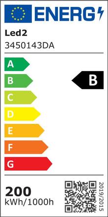 LED2 3450143DA Závěsné svítidlo HBAY 31 100-200W 0-10V 4000K černá