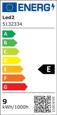 LED2 5132334 TOMY 2, A 9W 3000K nástěnné antracit