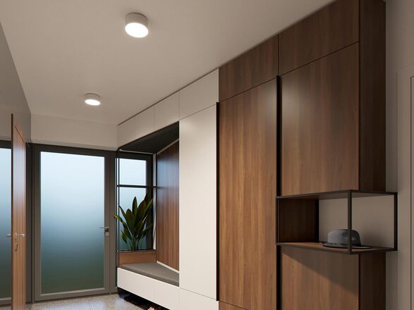 LED2 1010151CS Stropní svítidlo BUTTON II, W CASAMBI 12W 3000K/4000K bílá