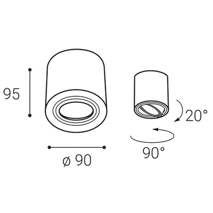 LED2 ROLL, W STROPNÍ BÍLÉ 1160231
