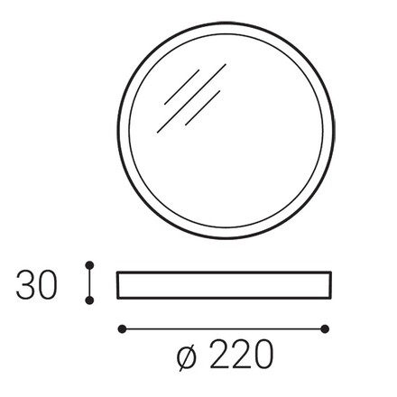 LED2 SLIM-R ON, L STROPNÍ BÍLÉ 1183231