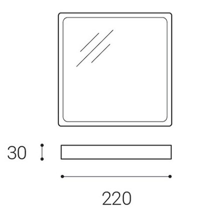 LED2 SLIM-Q ON, L STROPNÍ BÍLÉ 1183431
