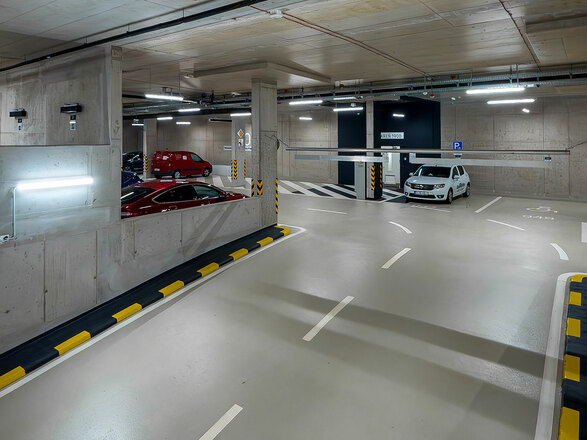 LED2 1221951EM Stropní venkovní svítidlo DUSTER III 150 29-52W 3000K/3500K/4000K EMERGENCY 3h šedá