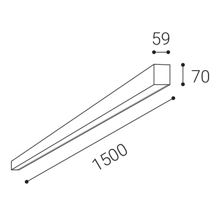 LED2 1238251CSTW Stropní svítidlo NOLI II 150 P, W CASAMBI TW 60W 3000K-4000K bílá