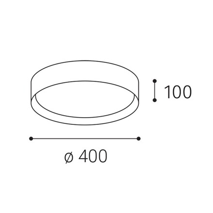 LED2 1272071ZBTW Stropní svítidlo MILA 40, W ZIGBEE TW 30W 2700K-4000K bílá